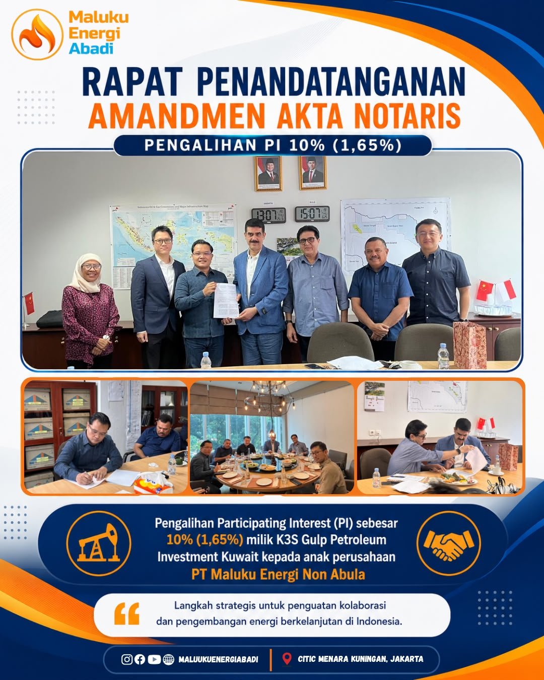 Rapat Penandatanganan Amandemen Akta Notaris